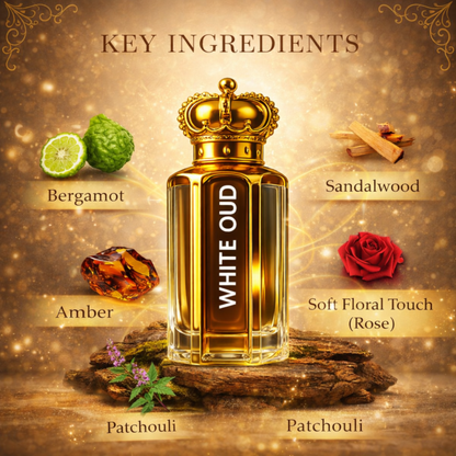 Pure White Oud Attar - 18ML