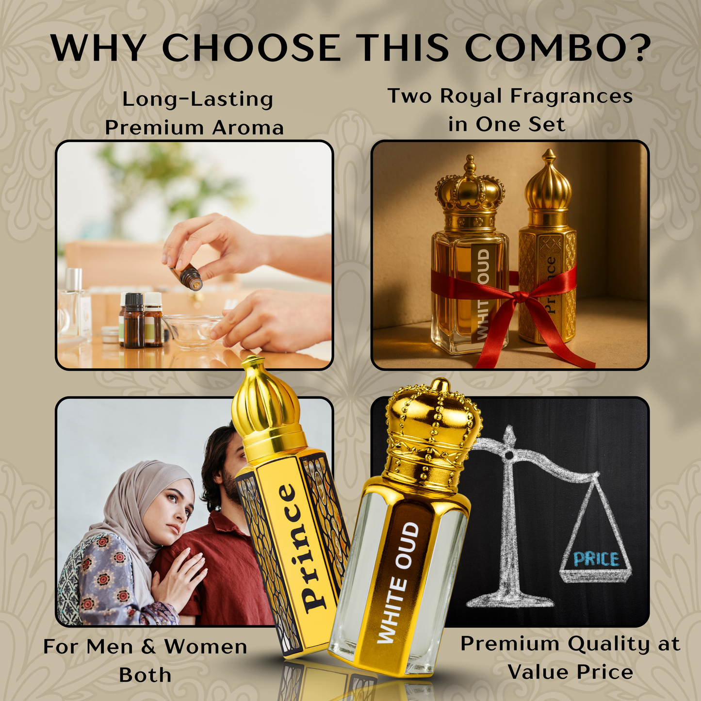 SAEED COMBO – White Oud 18ML & Prince Oud 18ML