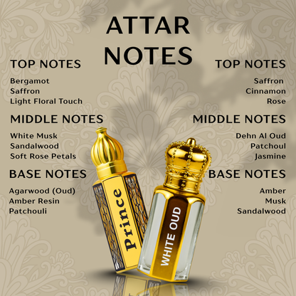 SAEED COMBO – White Oud 18ML & Prince Oud 18ML