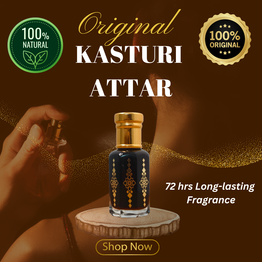Original Kasturi Attar – Long-Lasting & Exotic Musk Fragrance  (Buy 1 Get 1 Free)