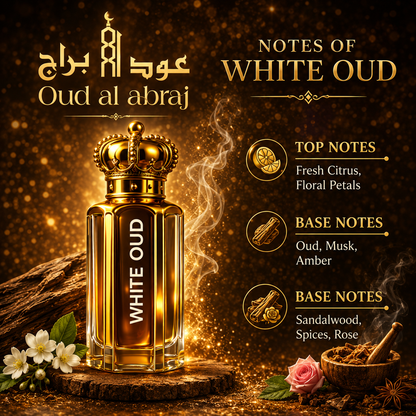 Pure White Oud Attar - 18ML