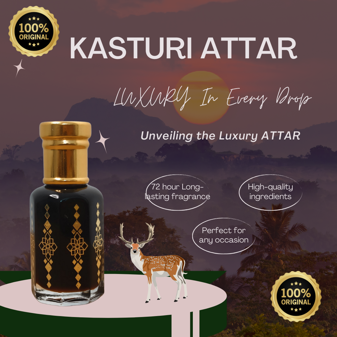 Original Kasturi Attar – Long-Lasting & Exotic Musk Fragrance  (Buy 1 Get 1 Free)