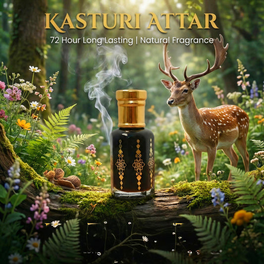 Original Kasturi Attar – Long-Lasting & Exotic Musk Fragrance  (Buy 1 Get 1 Free)